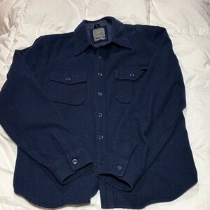 GAP Men's Dark Blue wool shirt